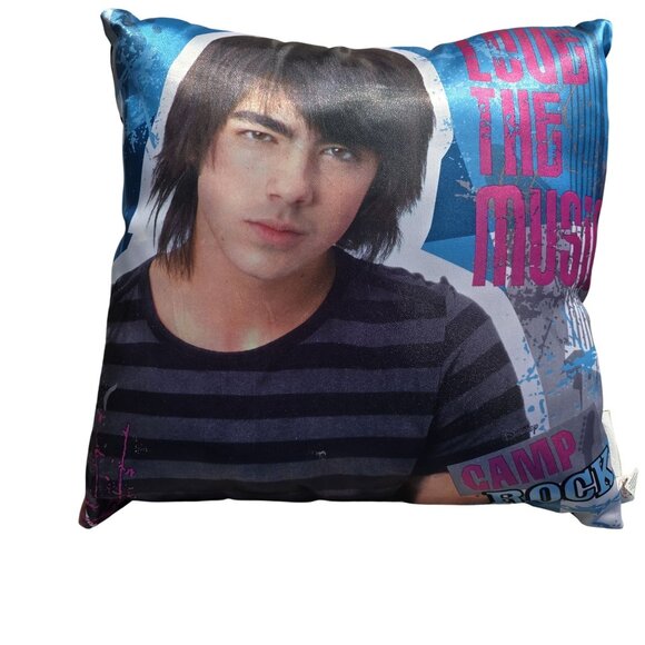 Disney Camp Rock Vintage Decorative Pillow Striped & Sequin - Picture 2 of 5